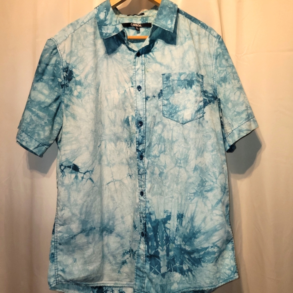 Button up Shirt w/ Water Design